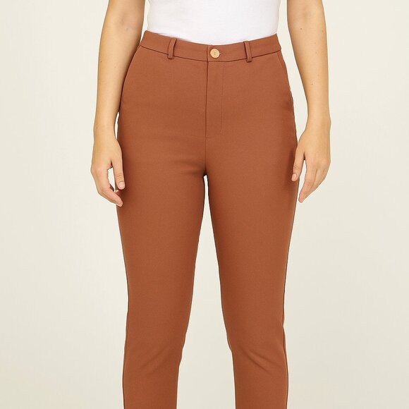 UniQlo Ultra Stretch Legging Pants Size Small Light Orange/Pumpkin Color - Picture 1 of 6